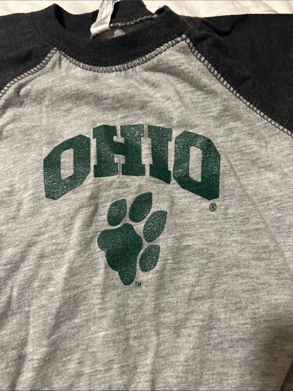 Rabbit Skins Gray Ohio Bobcats Paw Infant Bodysuit Onesie 6 Months